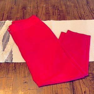 Bright Pink Crop Dress Pants